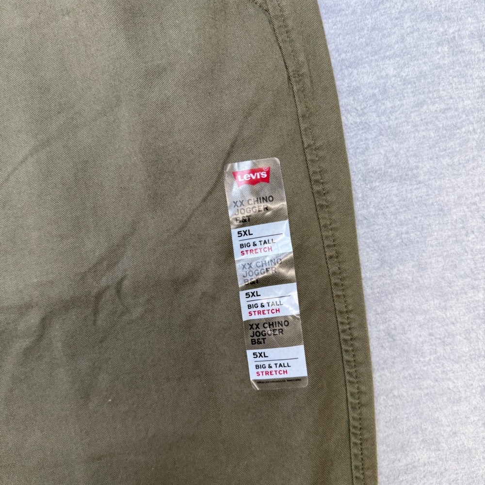 Levis Pants Mens 5XL Green XX Chino Jogger Drawstring Tapered Stretch Twill NEW - Picture 5 of 12